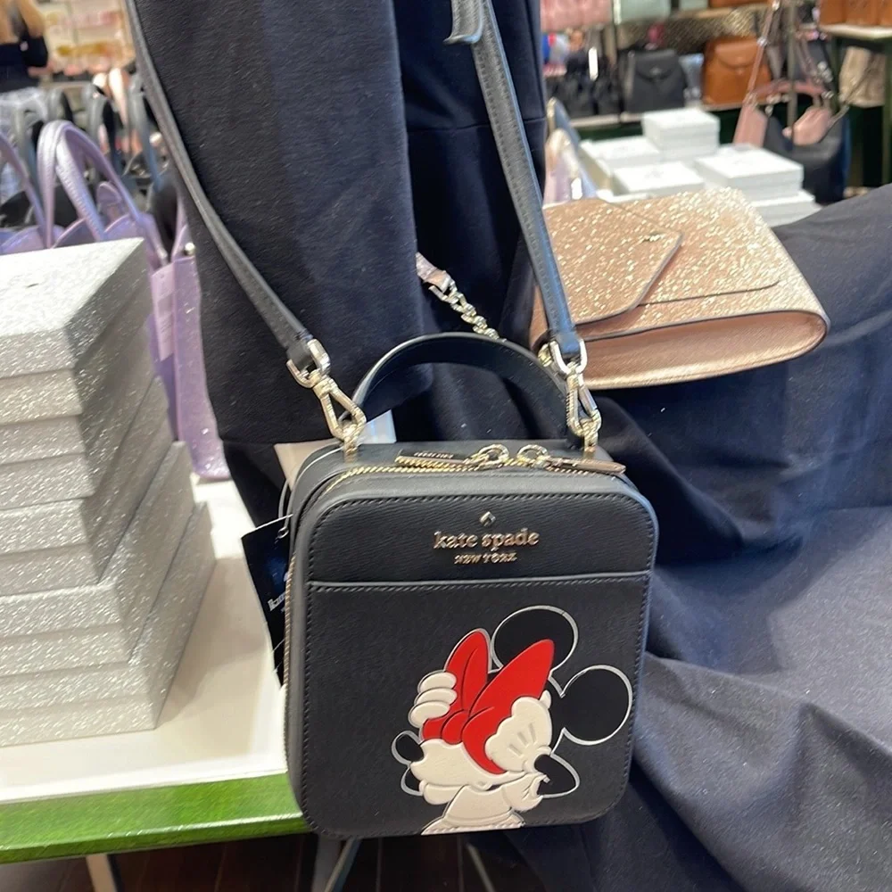 Kate Spade Disney X Kate Spade New York Minnie Mouse Daisy Vanity Crossbody Bag - Picture 9 of 16